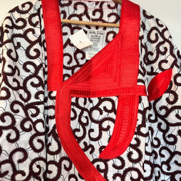 Robe traditionnelle avec motifs éléphants - Picture 3 of 4